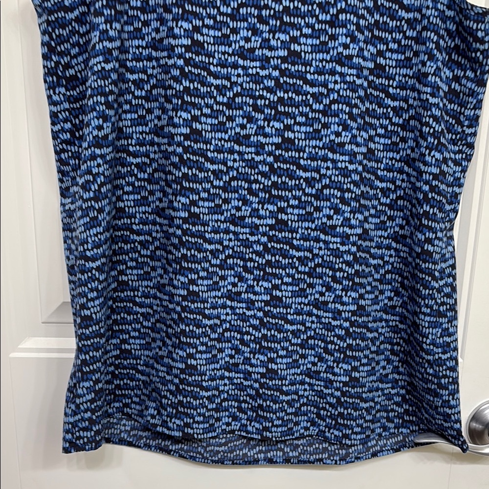 Loft Blue Patterned‎ Women's Top - Picture 10 of 10